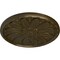 Ekena Millwork Fairfax Ceiling Medallion, Hand-Painted Brass, 29 7/8"OD x 1 3/8"P CM29FABRS - alternate 2